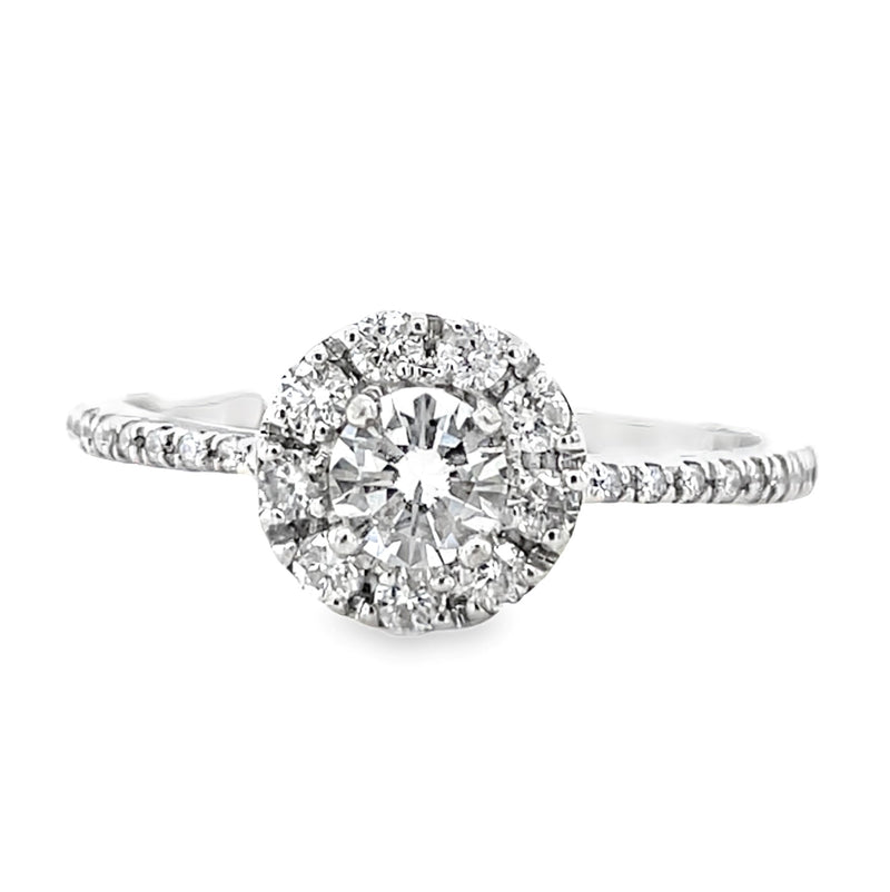14K WHITE GOLD DIAMOND RING  #130-00256