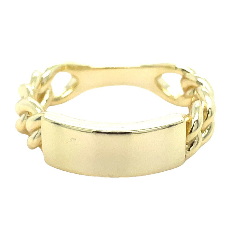 GOLD PLATED STERLING SILVER RING  #620-00079