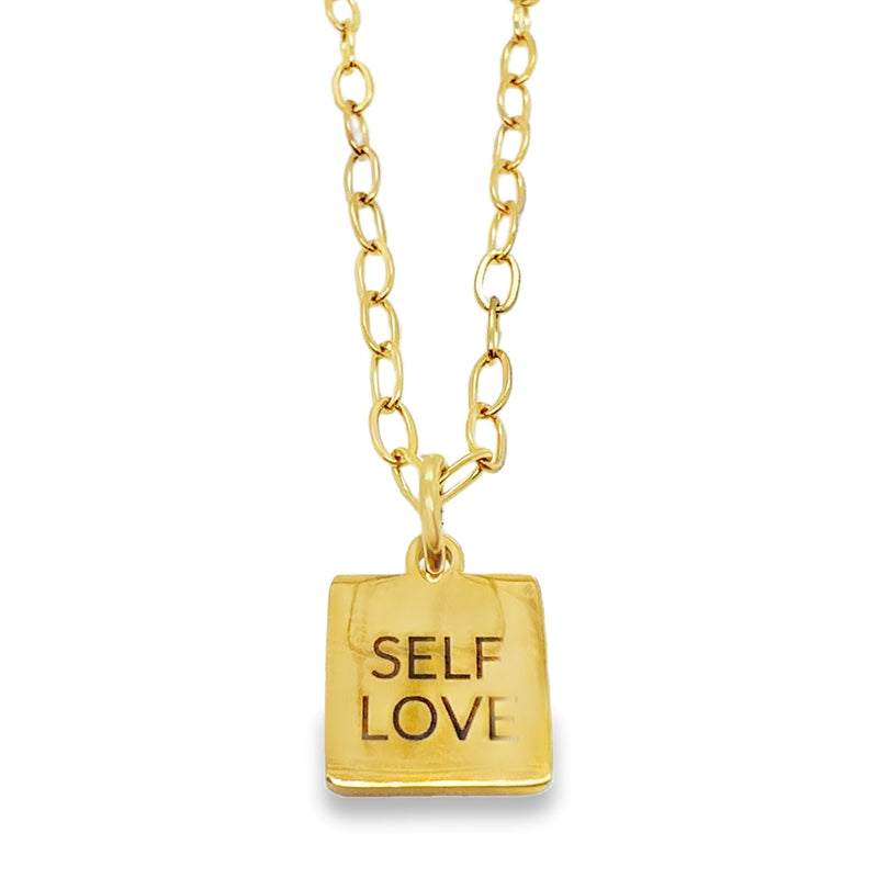 GOLD PLATED STAINLESS STEEL NECKLACE  #805-00781