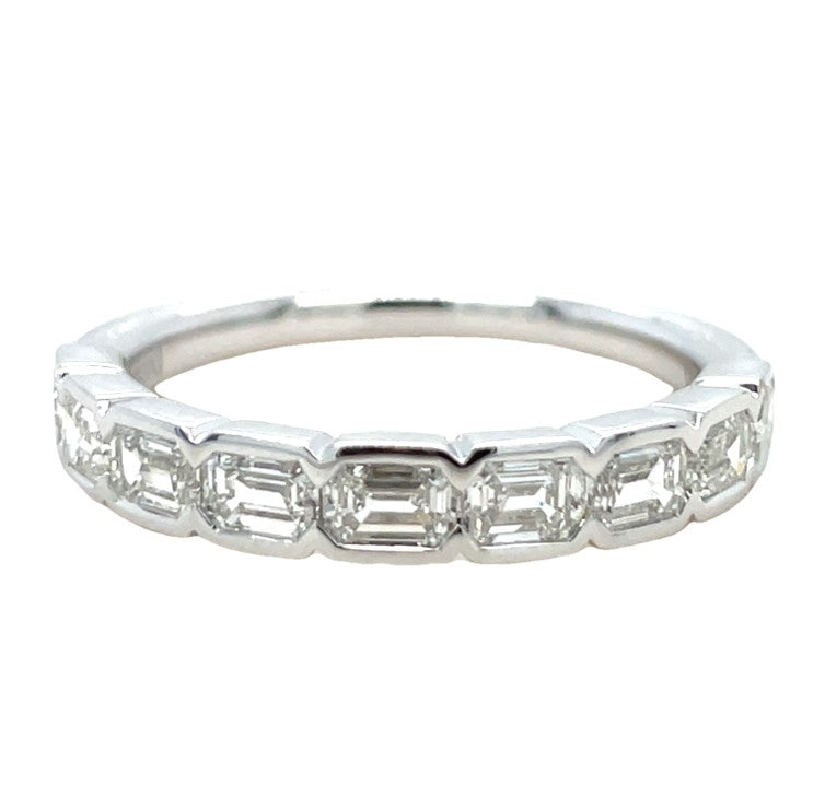 14K WHITE GOLD DIAMOND BAND  #110-00143