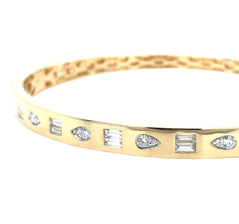 14K YELLOW GOLD DIAMOND BRACELET