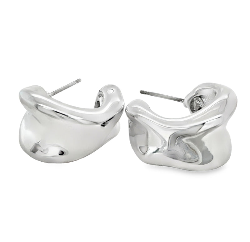 RHODIUM PLATED EARRINGS  #806-00700
