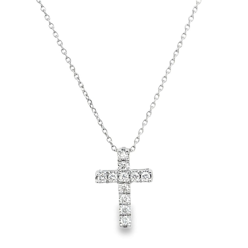 14K WHITE GOLD DIAMOND NECKLACE  #160-00325