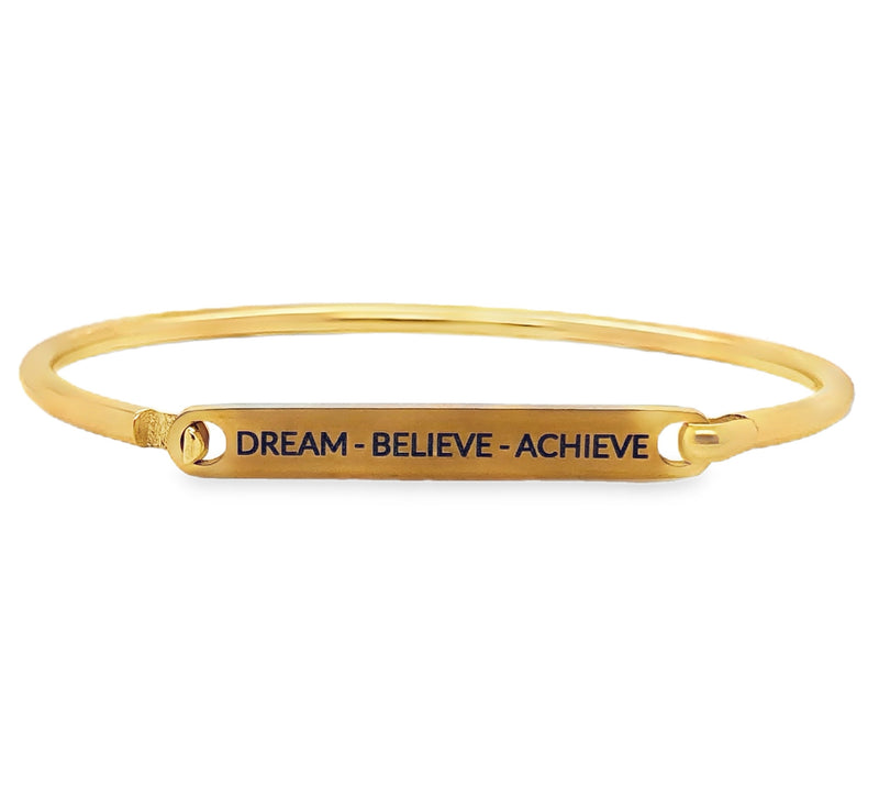 GOLD PLATED STAINLESS STEEL BRACELET  #807-00815