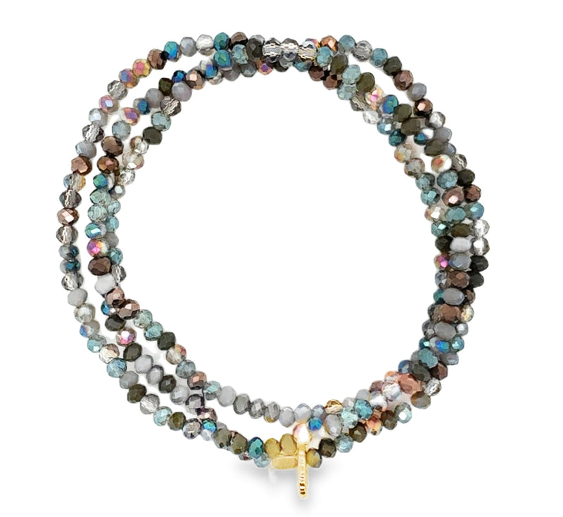 CRYSTAL BEADED BRACELET  #807-00747