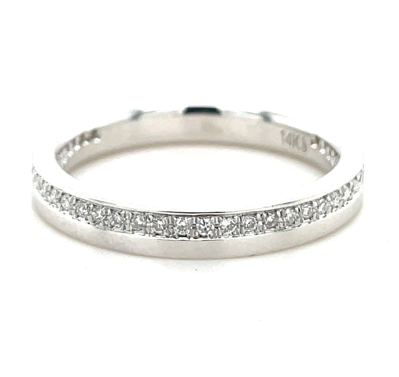 14K WHITE GOLD DIAMOND RING