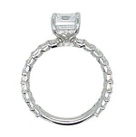 14K WHITE GOLD DIAMOND SEMI MOUNT