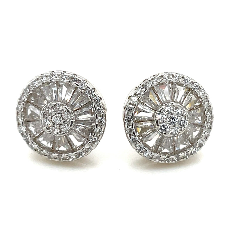 STERLING SILVER CUBIC ZIRCONIA EARRINGS