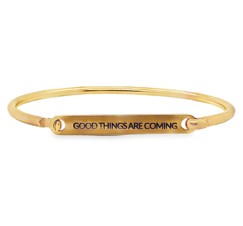 STAINLESS STEEL GOLD BRACELET  #807-00819