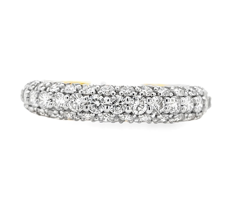 18K WHITE GOLD DIAMOND RING  #130-00272