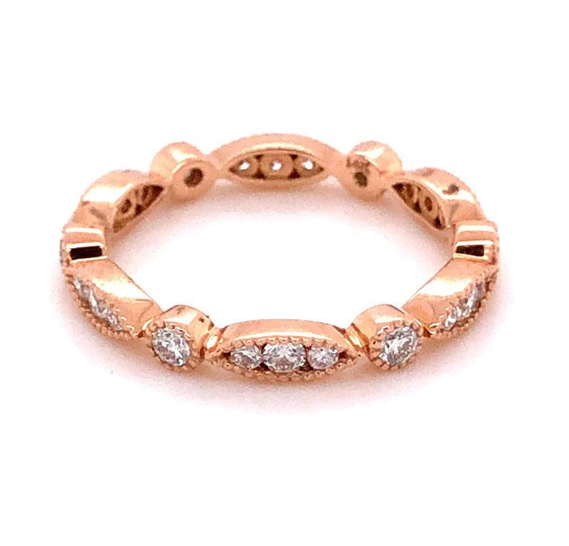 14K ROSE GOLD DIAMOND RING