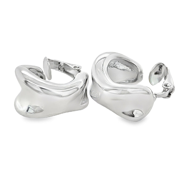 RHODIUM PLATED EARRINGS  #806-00684