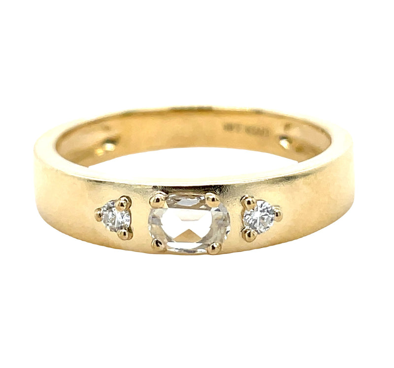 14K YELLOW GOLD DIAMOND RING