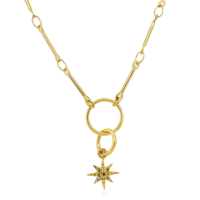 GOLD PLATED STAINLESS STEEL NECKLACE  #805-00892
