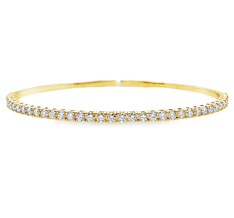 14K YELLOW GOLD DIAMOND BRACELET  #170-00178