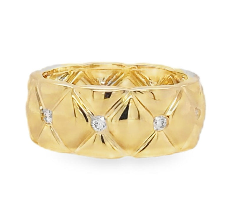 14K YELLOW GOLD DIAMOND RING  #150-00540