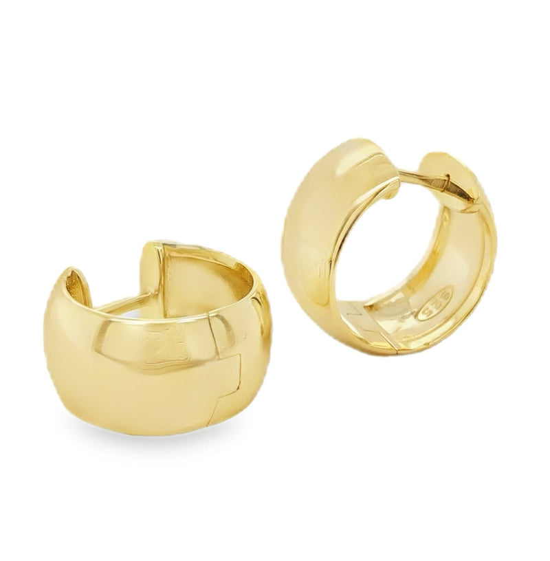 GOLD PLATED STERLING SILVER EARRINGS  #645-00430