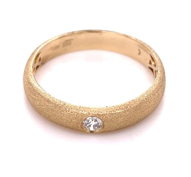 14K YELLOW GOLD DIAMOND RING