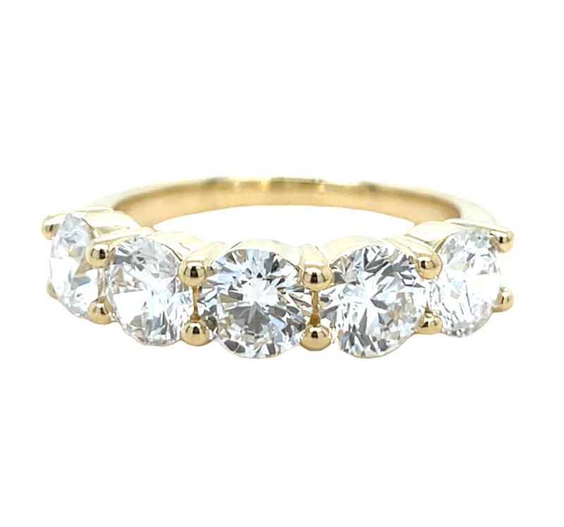 14K YELLOW GOLD DIAMOND RING