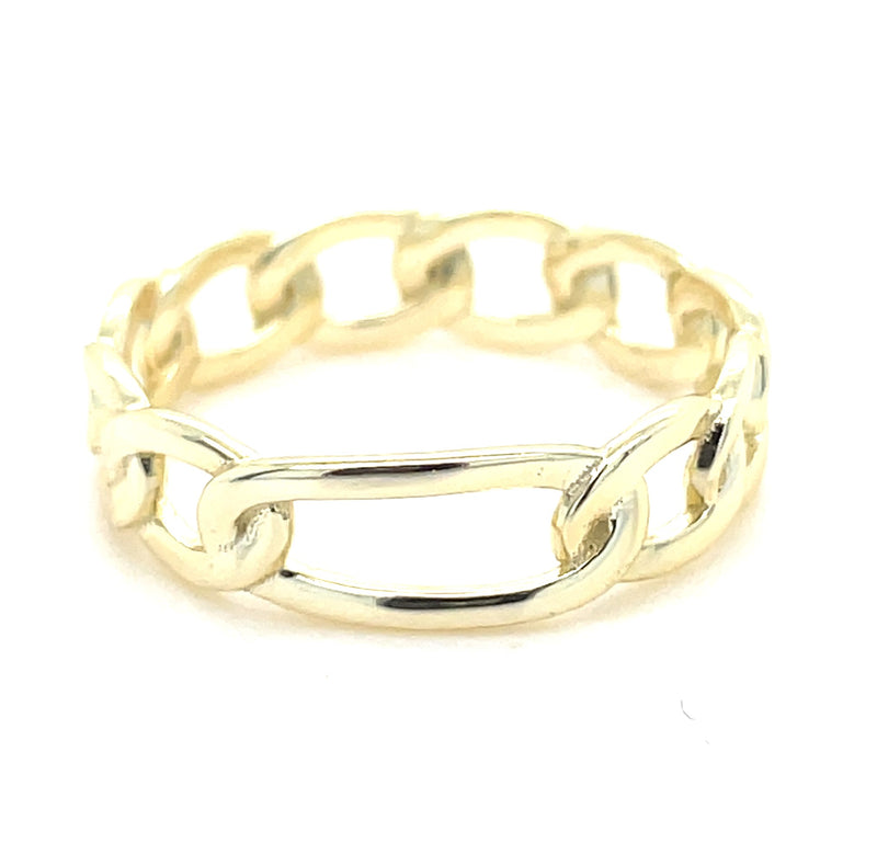 GOLD PLATED STERLING SILVER RING