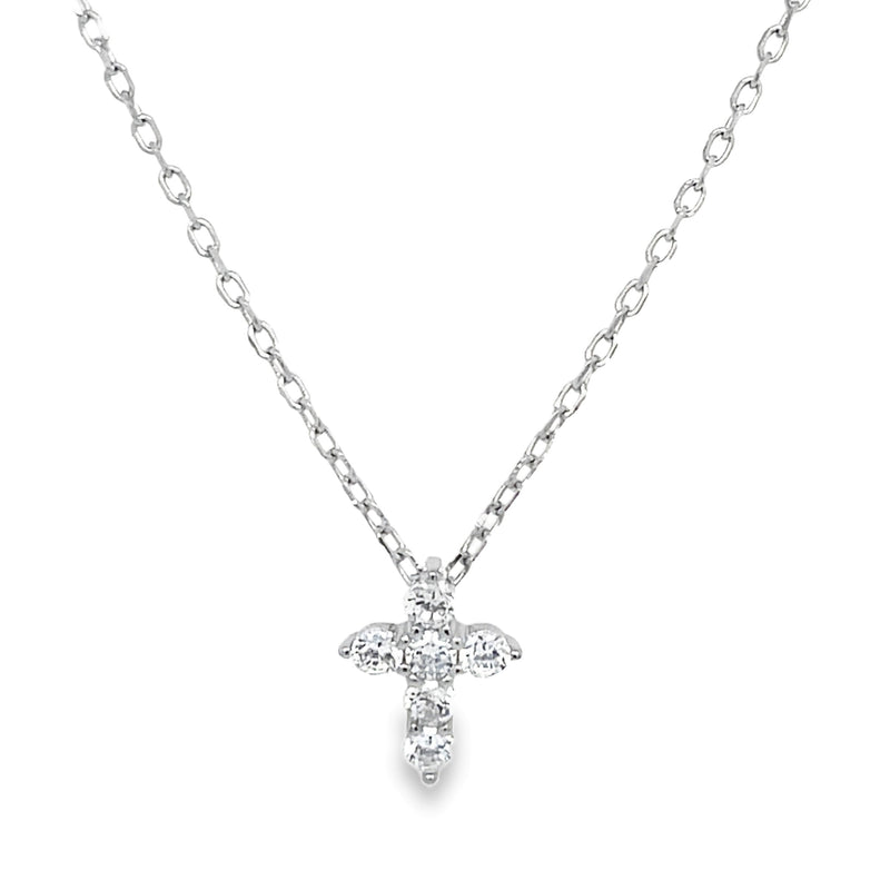 STERLING SILVER CROSS NECKLACE  #640-00132