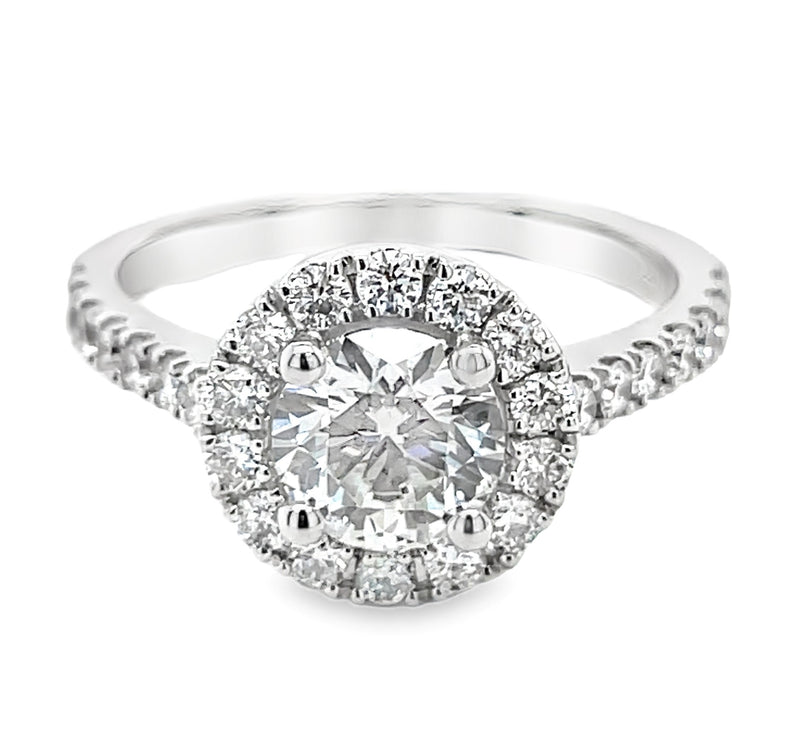 14K WHITE GOLD DIAMOND RING  #140-00018