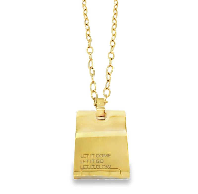 GOLD PLATED STAINLESS STEEL NECKLACE  #805-00771