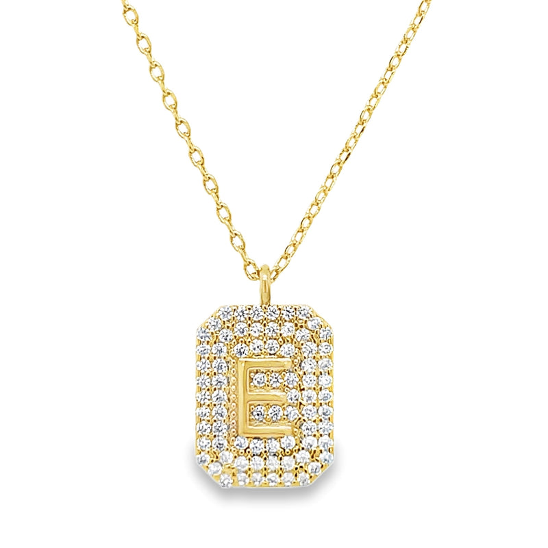 GOLD PLATED INITIAL NECKLACE  #805-00531
