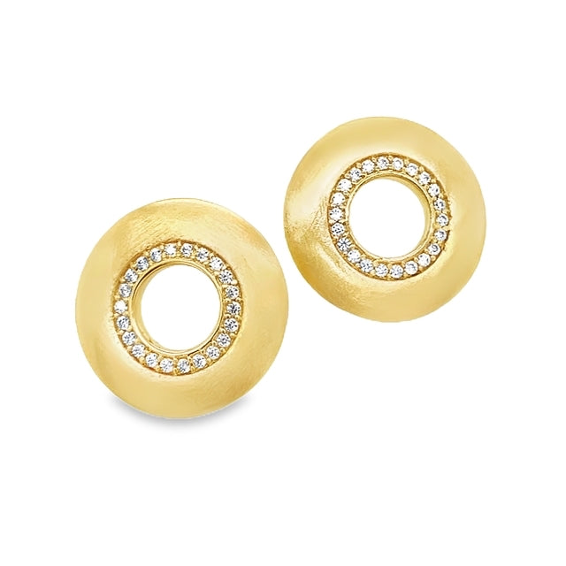 22K GOLD PLATE OVER BRASS EARRINGS  #800-00266