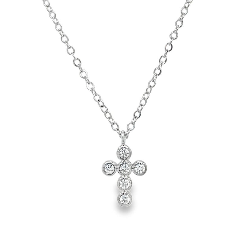 STERLING SILVER CROSS NECKLACE  #600-00373