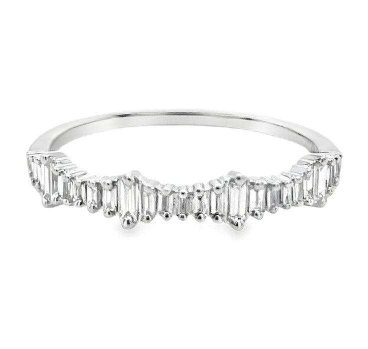 14K WHITE GOLD DIAMOND RING  #130-00234