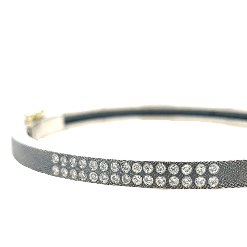 STERLING SILVER DIAMOND BRACELET