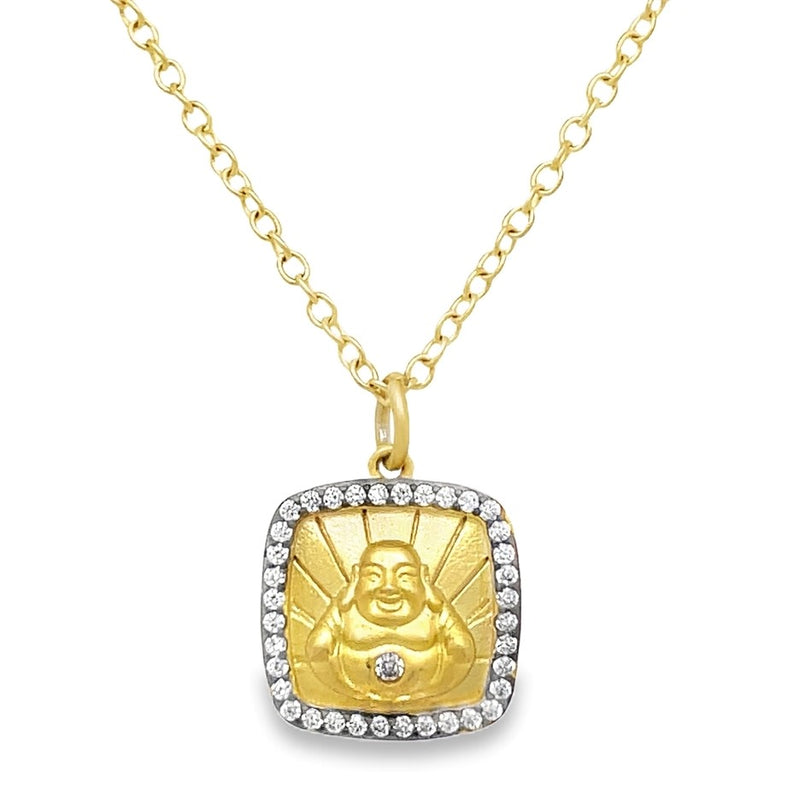 GOLD PLATED BRASS BUDDHA NECKLACE  #800-00079