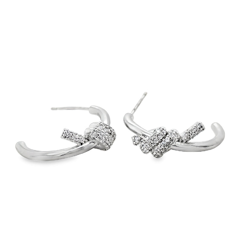 RHODIUM PLATED EARRINGS  #806-00621