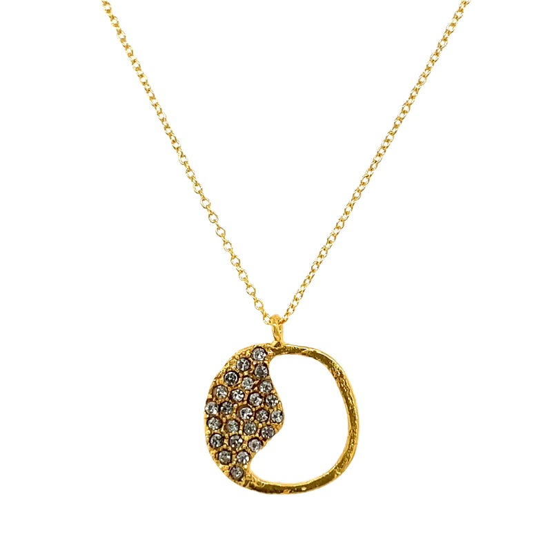 18K YELLOW GOLD PLATED BRASS NECKLACE