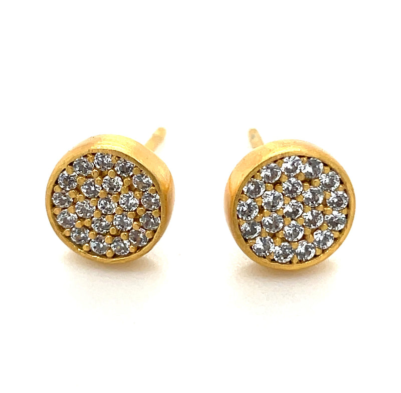 22K YELLOW GOLD PLATED EARRINGS