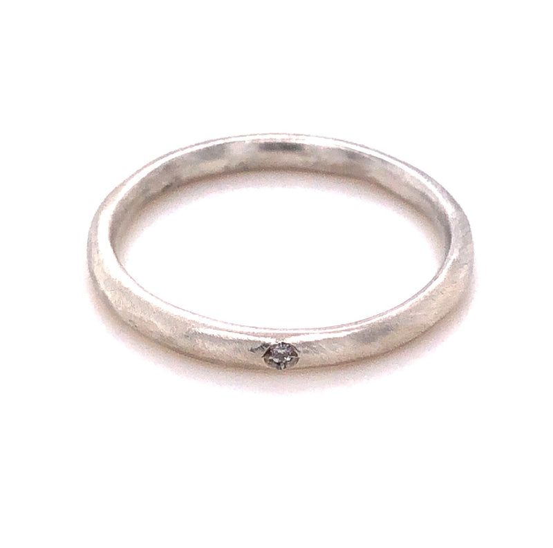 STERLING SILVER DIAMOND BAND