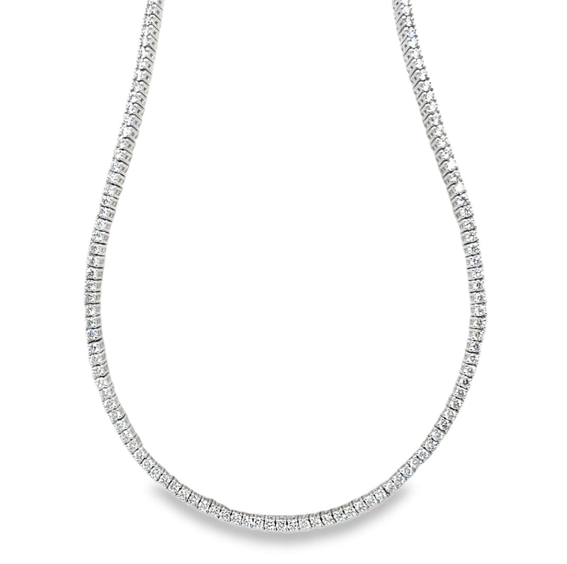 14K WHITE GOLD DIAMOND NECKLACE  #165-00282