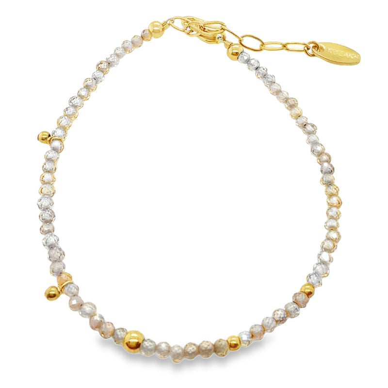 IMPERIAL TOPAZ BEADED BRACELET  #807-00860