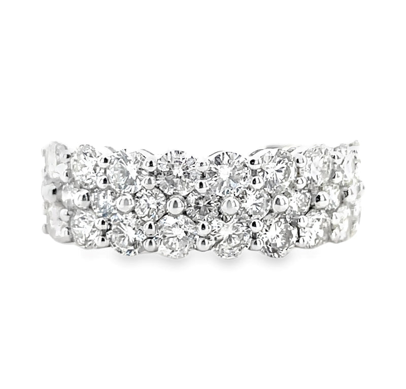18K WHITE GOLD DIAMOND RING  #130-00262