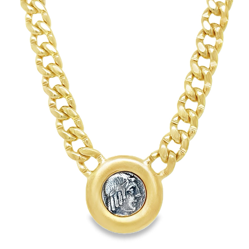 24K GOLD PLATED BRASS NECKLACE  #805-00576