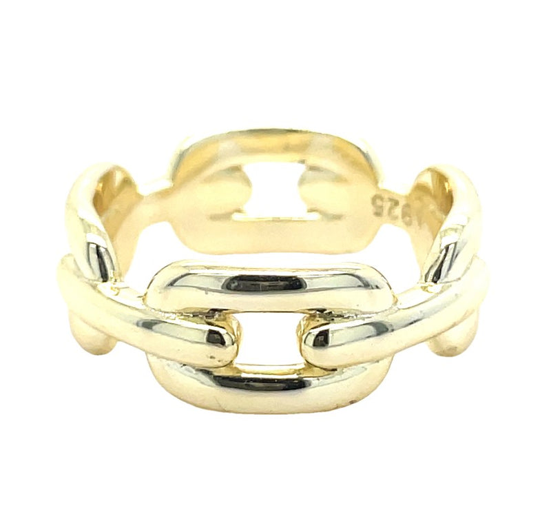 GOLD PLATED STERLING SILVER RING