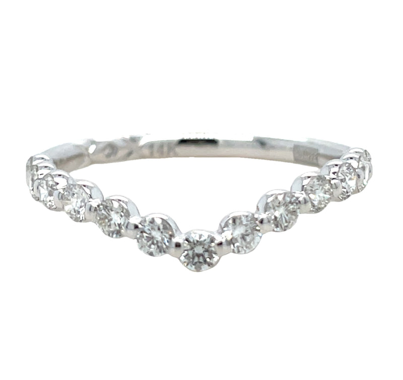 14K WHITE GOLD DIAMOND BAND