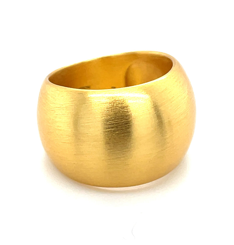 22K YELLOW GOLD PLATED BRASS RING