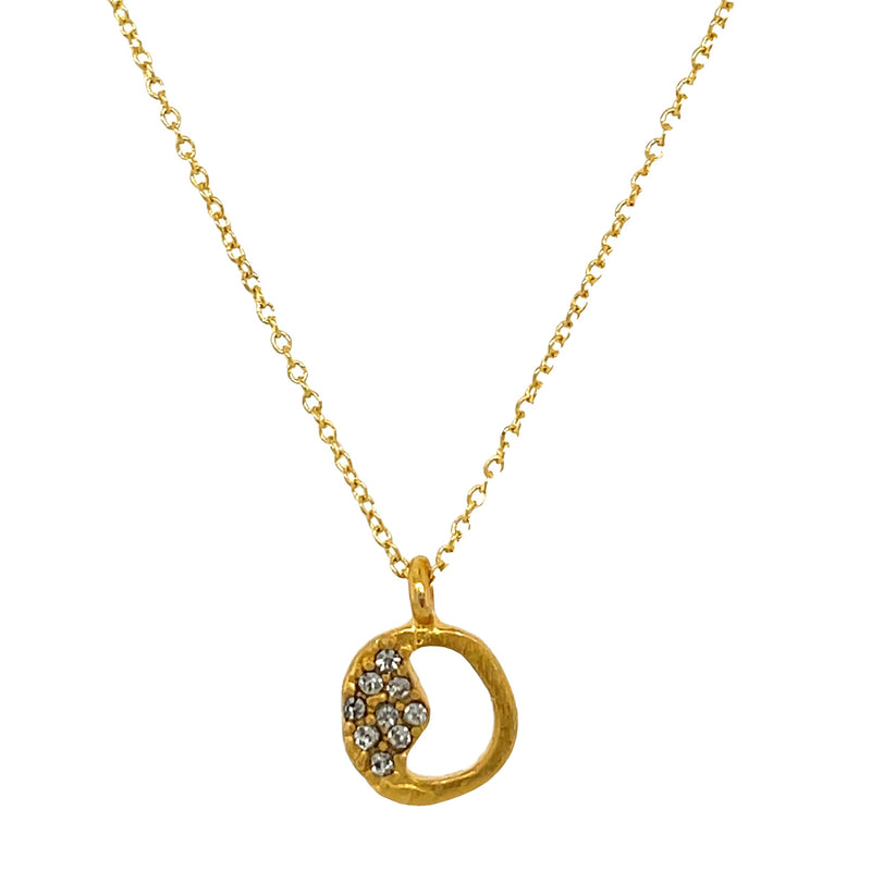 18K YELLOW GOLD PLATED BRASS NECKLACE