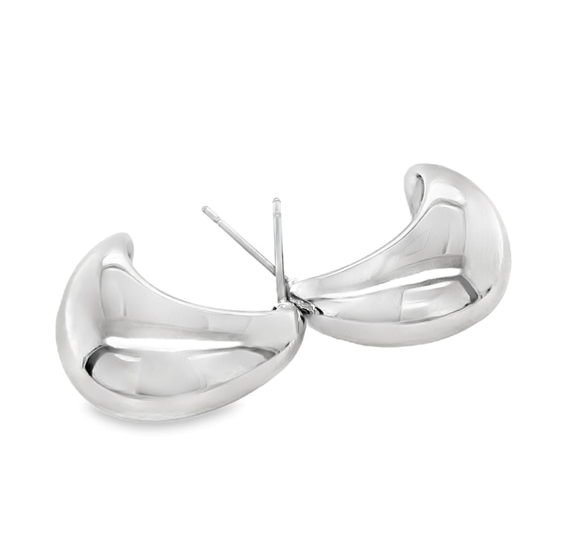 RHODIUM PLATED EARRINGS  #806-00558