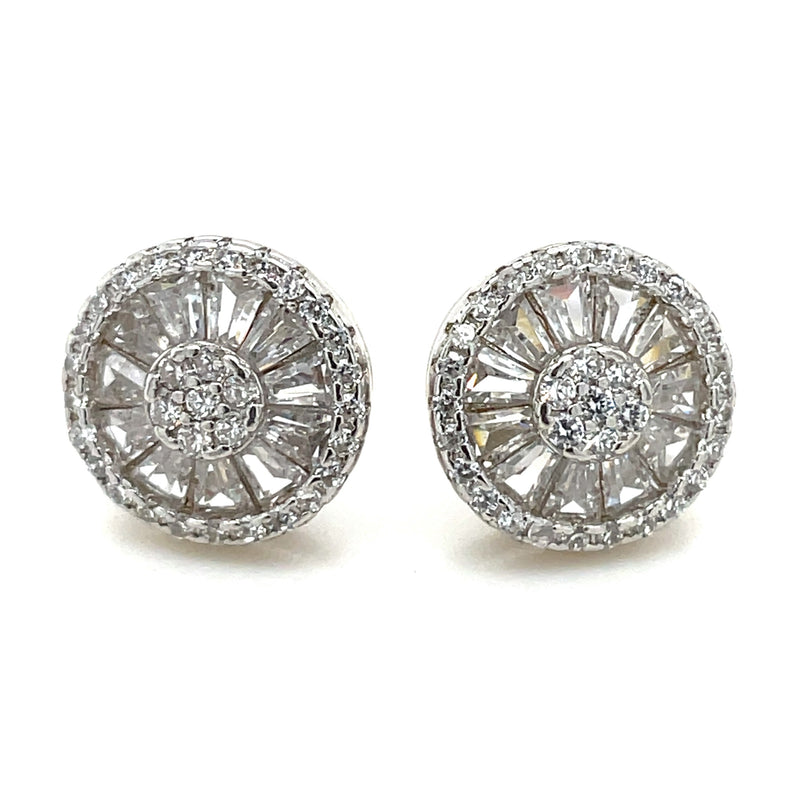 STERLING SILVER CUBIC ZIRCONIA EARRINGS