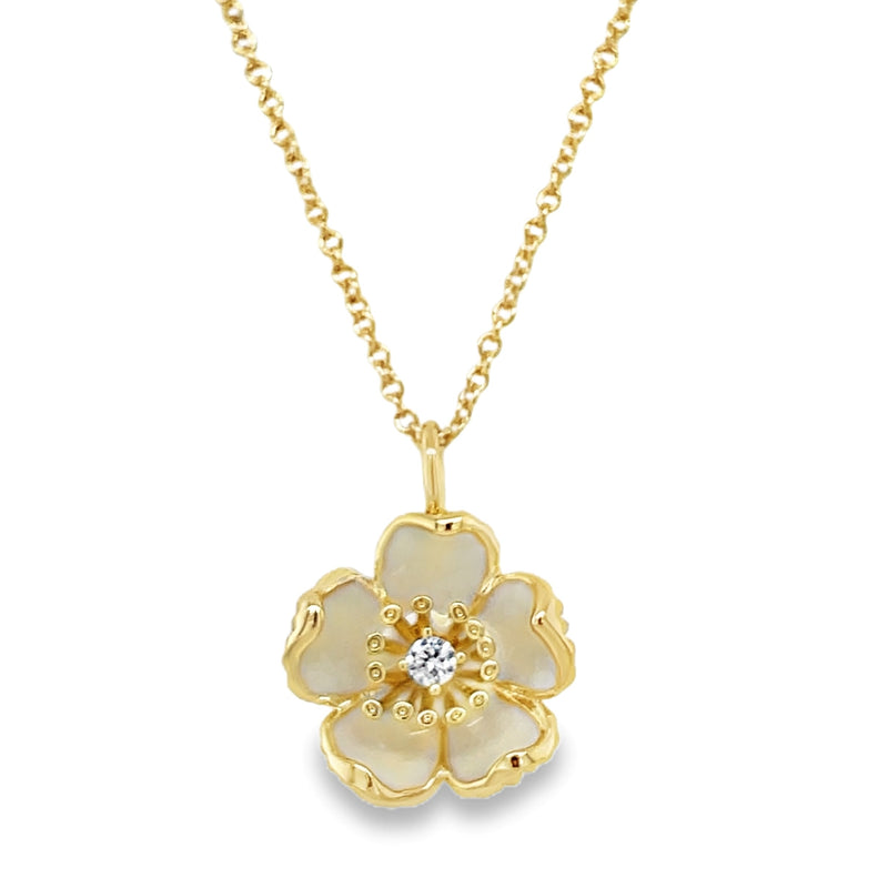 YELLOW GOLD PLATED NECKLACE   #805-00698