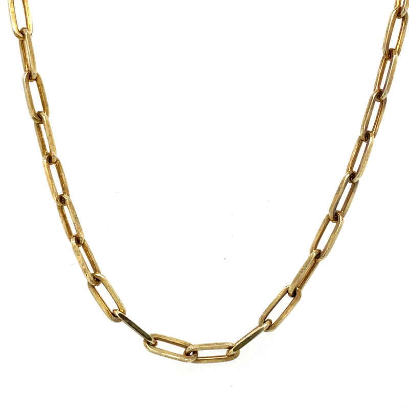 STERLING SILVER GOLD PLATED NECKLACE