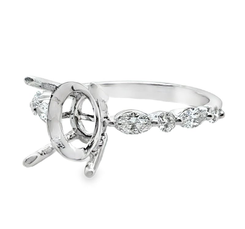PLATINUM DIAMOND SEMI MOUNT  #100-00116